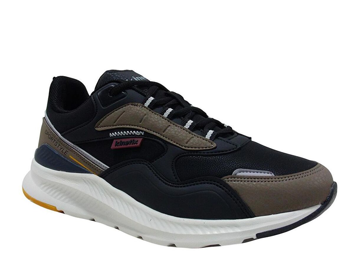 Kinetix Siyah Camel Sneakers Bağcıklı Spor Ayakkabı