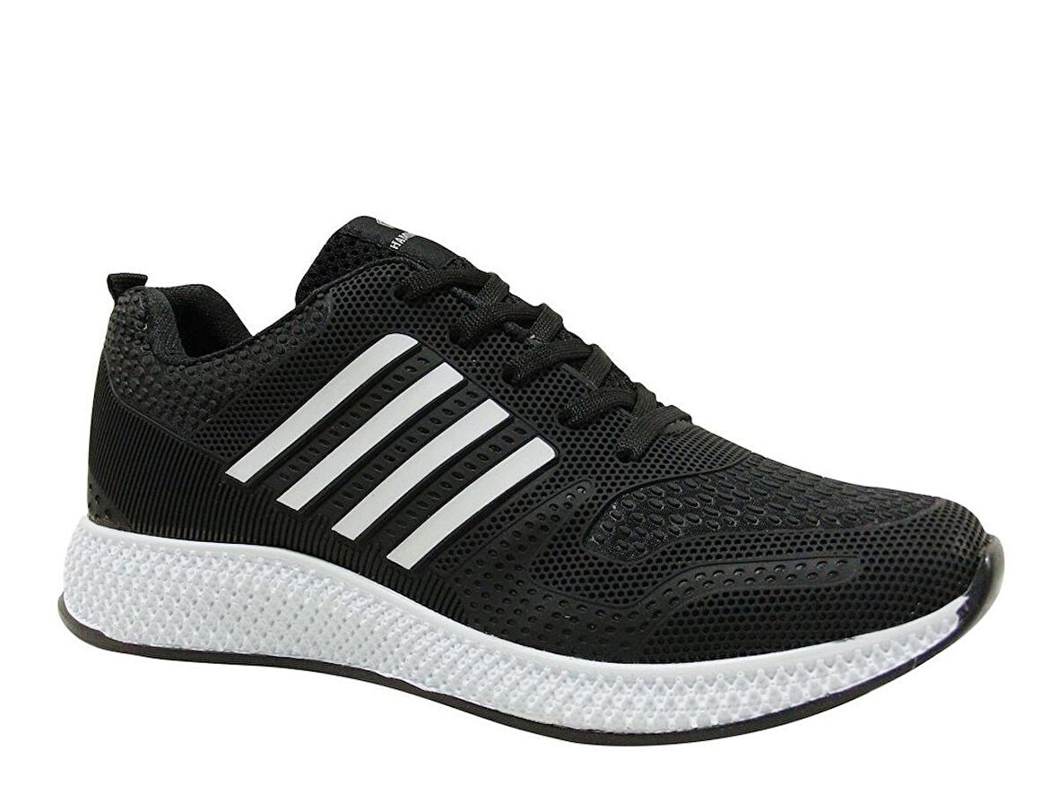 Hammer Jack Siyah Beyaz Sneakers Bağcıklı Spor Ayakkabı