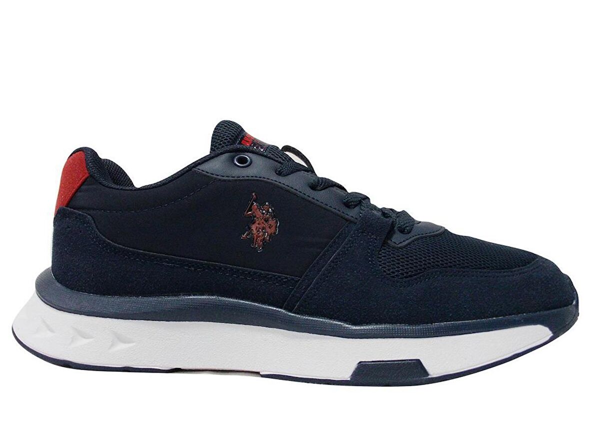 U.S. Polo ASSN. Lacivert Kırmızı Bağcıklı Sneakers Spor Ayakkabı
