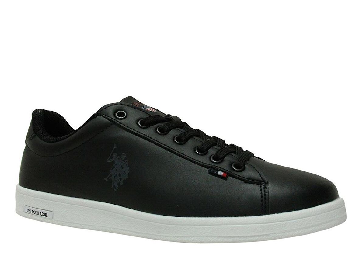 U.S. Polo ASSN. Siyah Beyaz Bağcıklı Sneakers Spor Ayakkabı