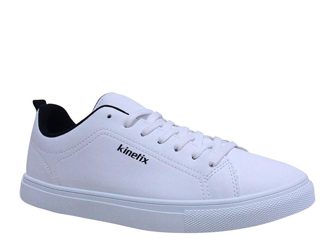 Kinetix Beyaz Siyah Bağcıklı Sneakers Spor Ayakkabı