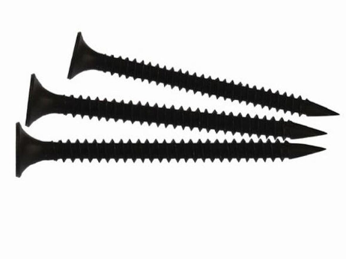 Alçıpan Vidası Sık Diş 3,5X35 Siyah 5 Paket 5000 Adet