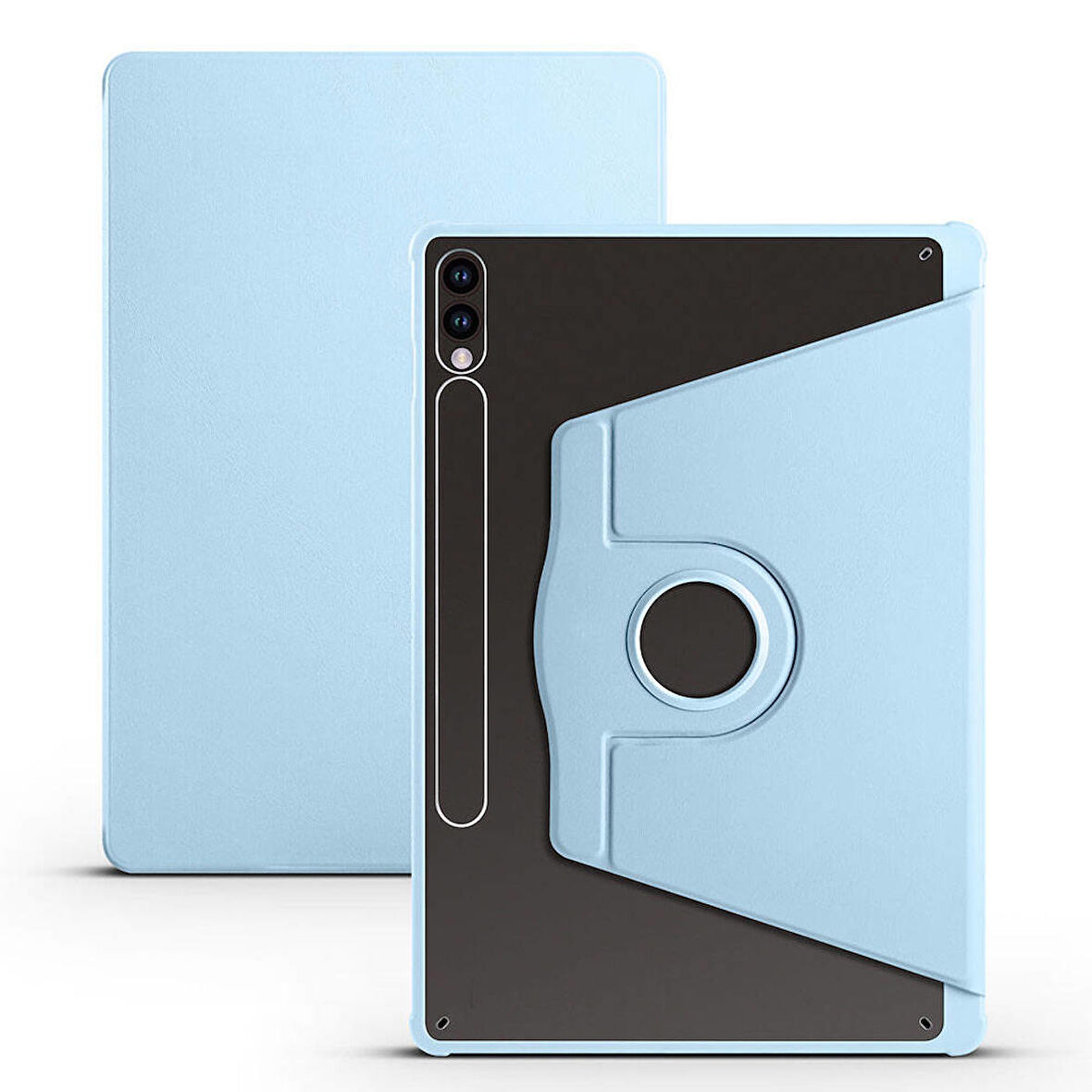 Gpack Samsung Galaxy Tab S9 Plus SM-x810 Kılıf Standlı Katlanabilir Pu Silikon tf2