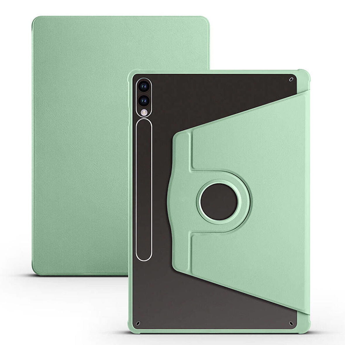 Gpack Samsung Galaxy Tab S9 Plus SM-x810 Kılıf Standlı Katlanabilir Pu Silikon tf2