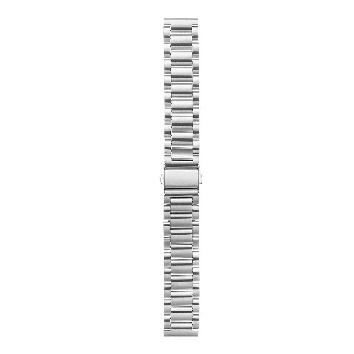 Gpack Garmin Active 3S 18mm Kordon Metal Sıralı Kordon KRD 04