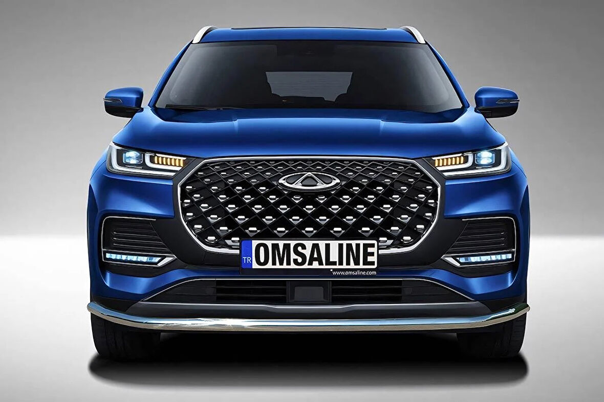 OMSA Chery Tiggo 8 Pro Texas Ön Alt Koruma Çap:60 Krom 2023 ve Sonrası