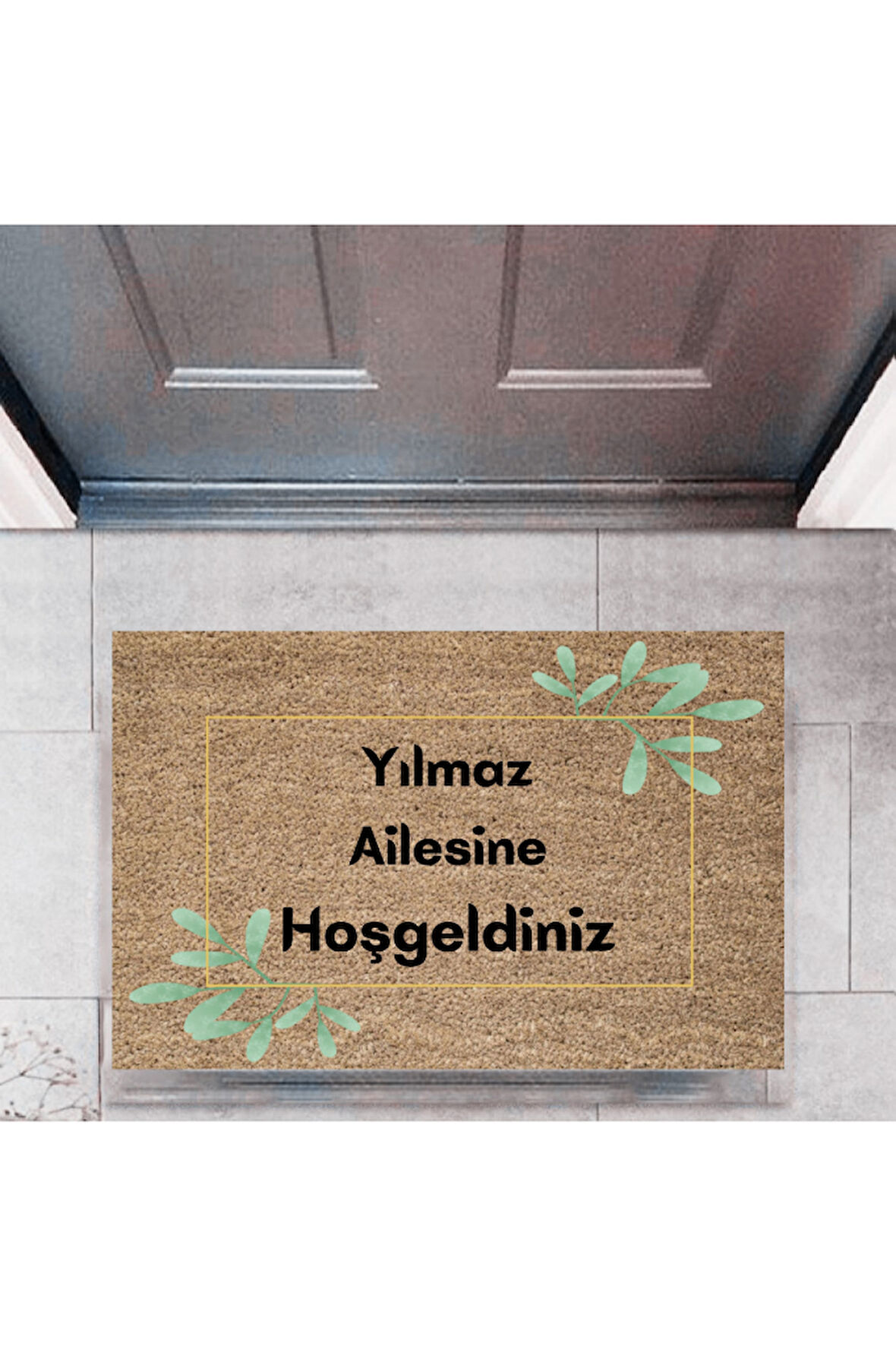 Kapı Önü Paspası Dekoratif Dijital Baskı Kişiye Özel P-2316