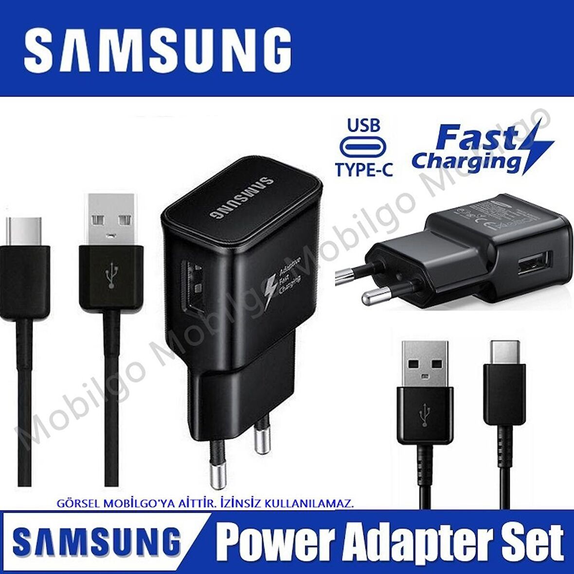 Samsung USB - Type-C Hızlı Şarj Aleti Siyah