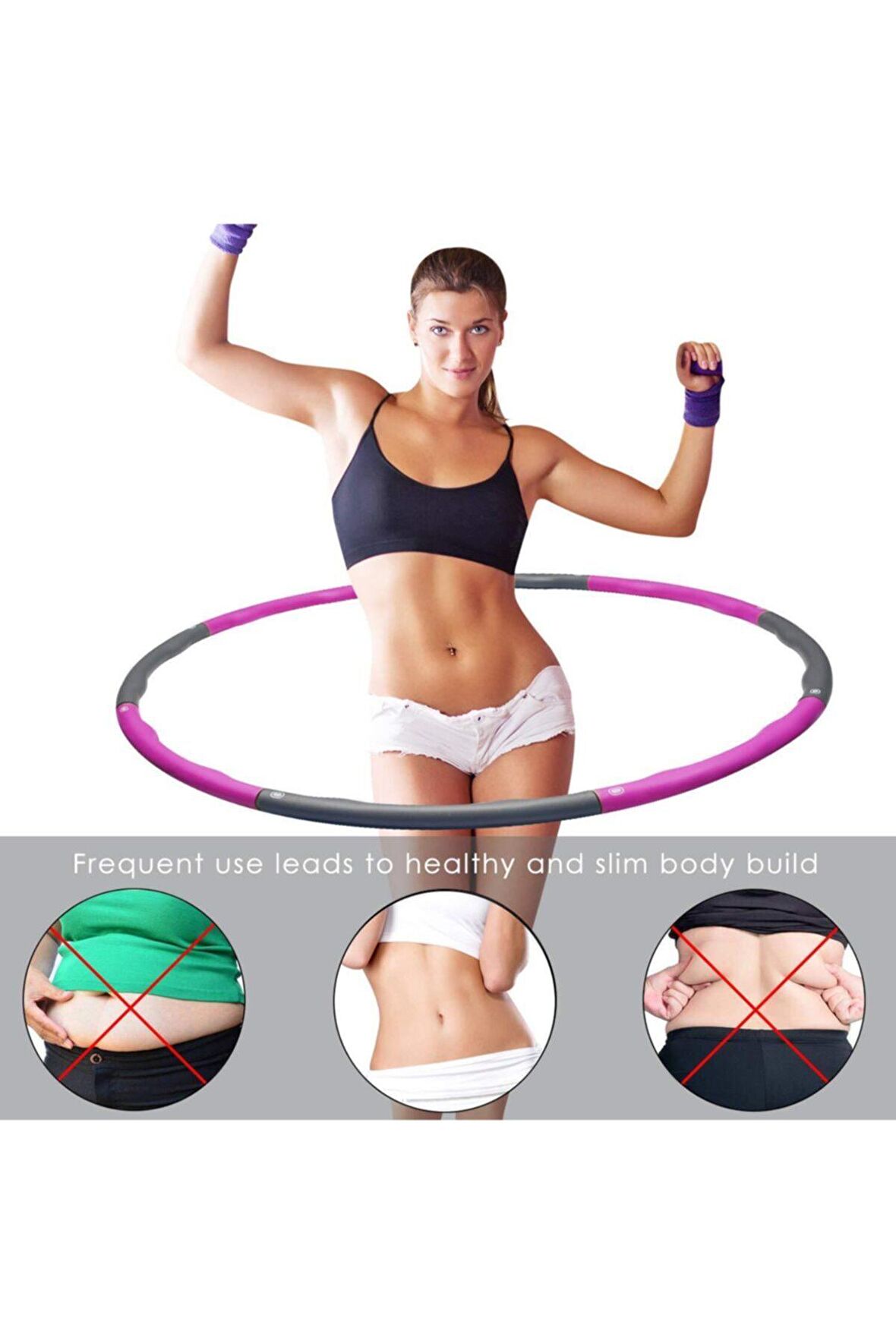 1.5 Kg 90-100 Cm Egzersiz Çemberi Pembe