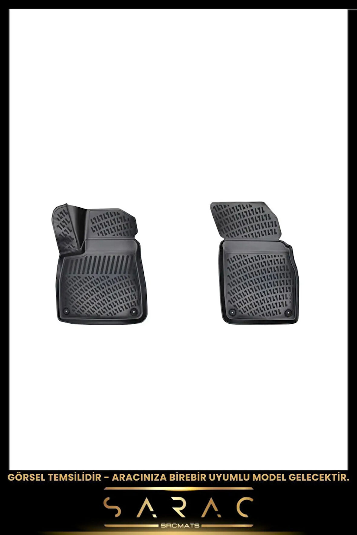 Peugeot Bipper Panelvan 2009 Model Araca Özel 3d Havuzlu Paspas(2 PARÇA)