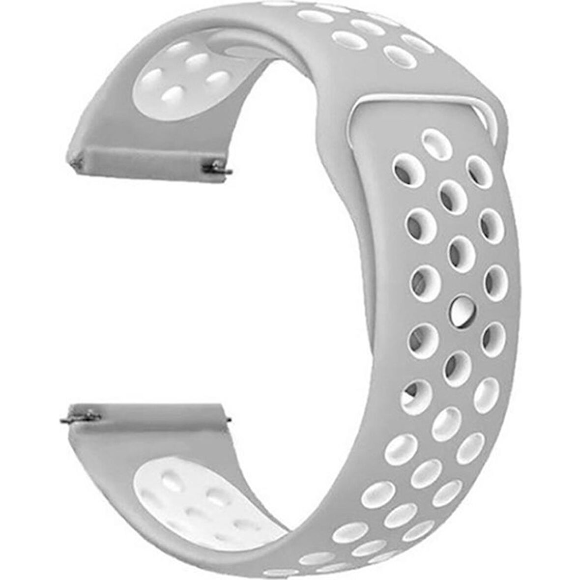 Gpack Amazfit Cheetah Round Kordon Delikli Çift Renk Silikon
