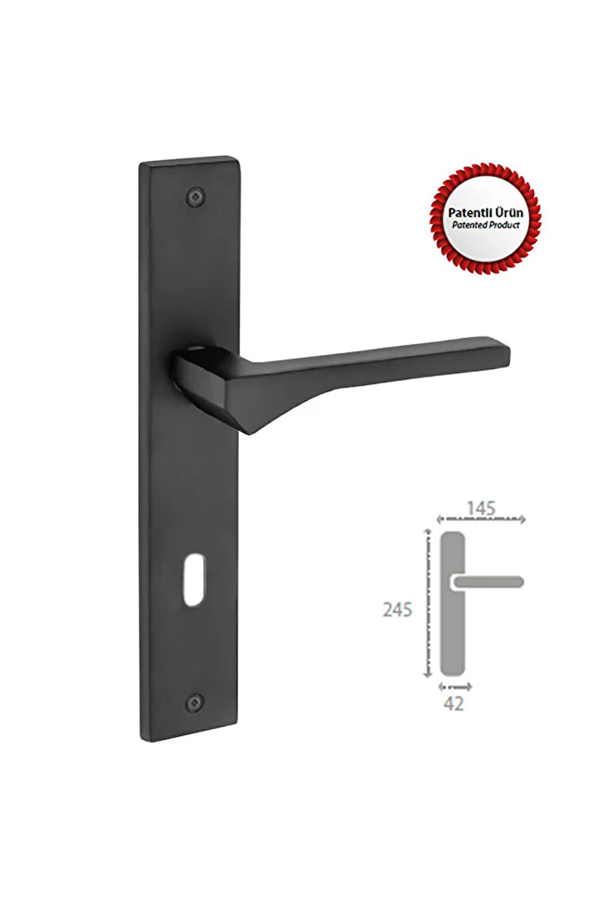 LOTUS MATSİYAH KAPI KOLU AYNALI ODA (TK)