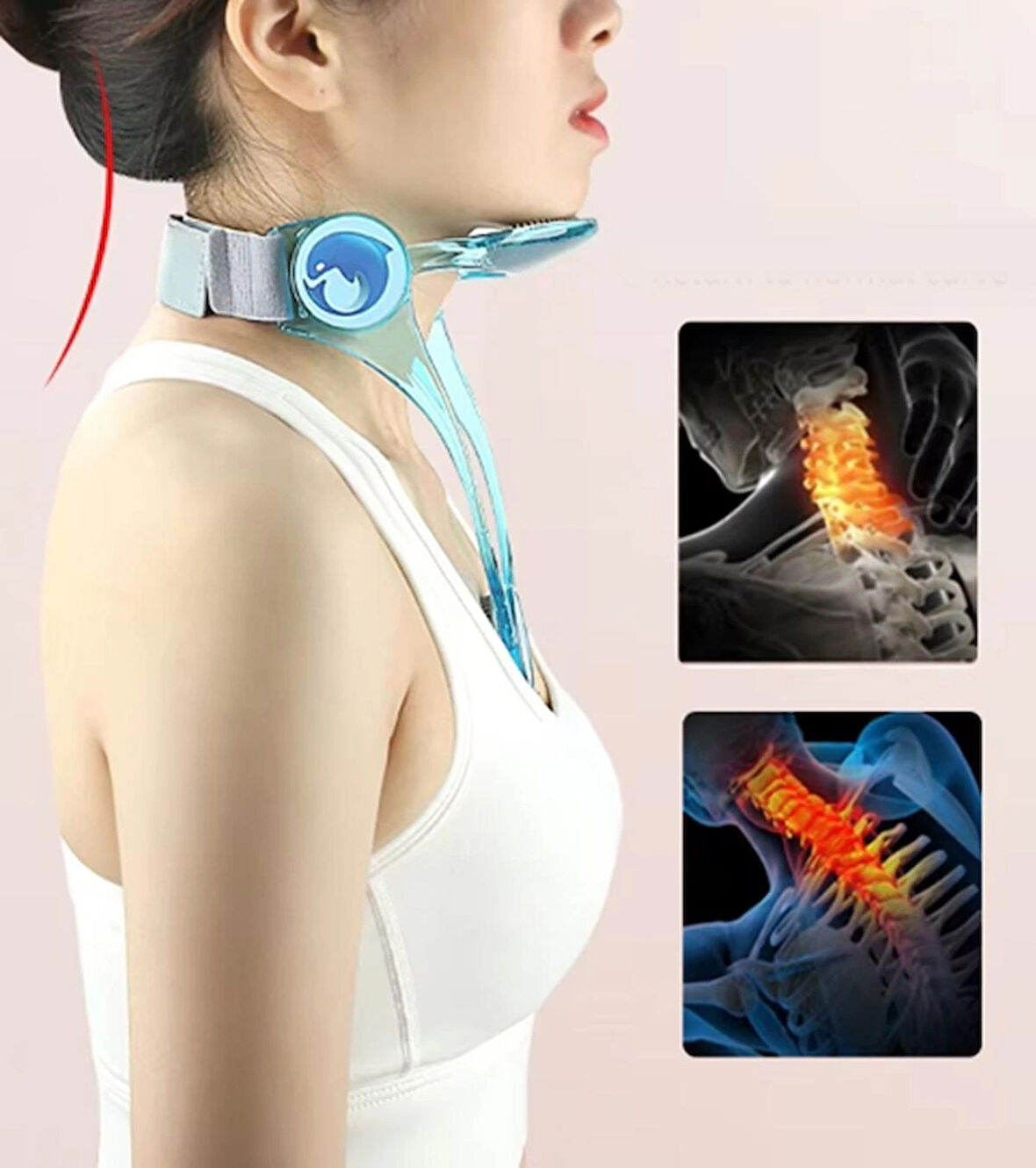 N02 Boyun Destek Yastığı - Dik Durmak İçin Boyun Desteği karışık