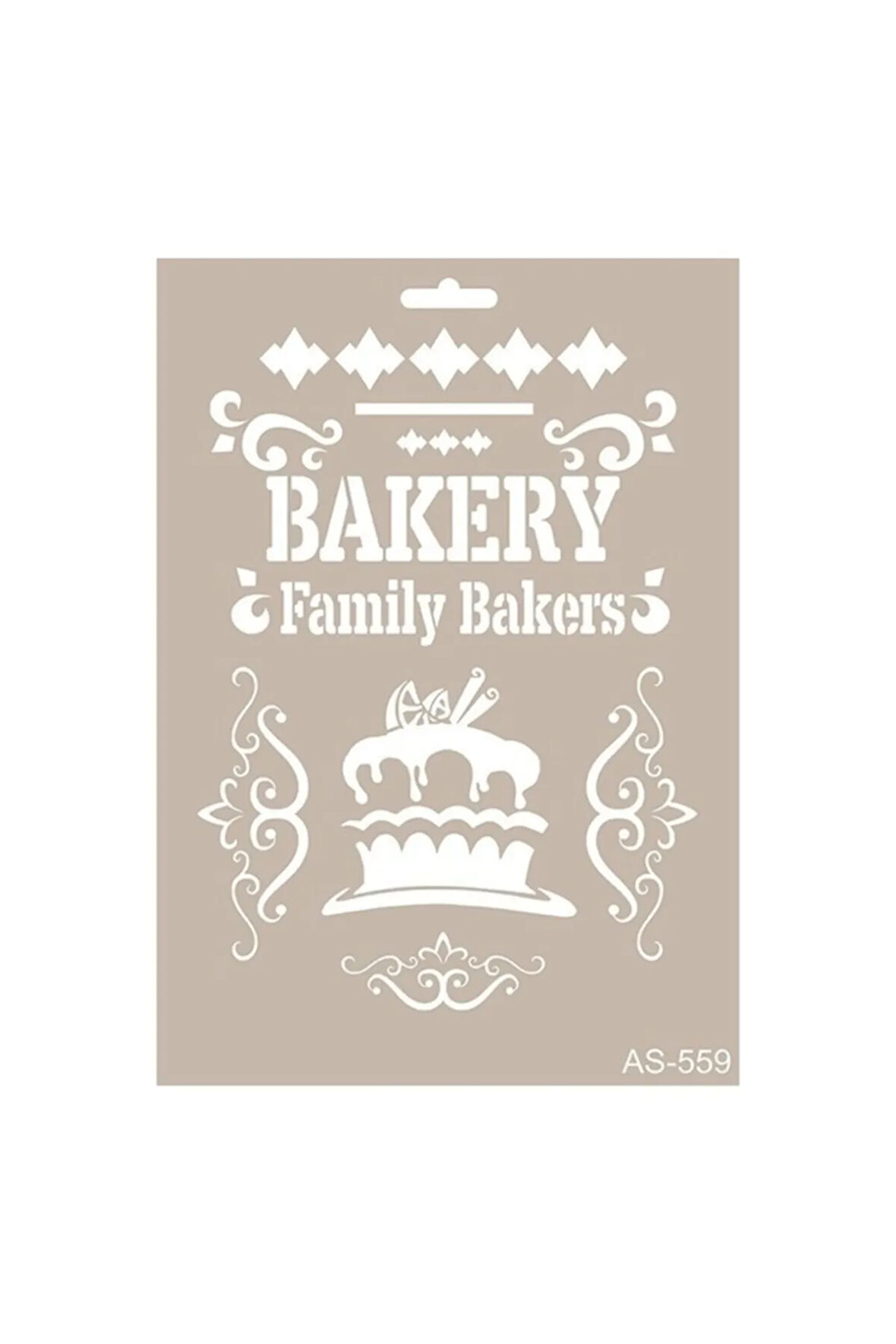 As559 - A4 Stencil Bakery