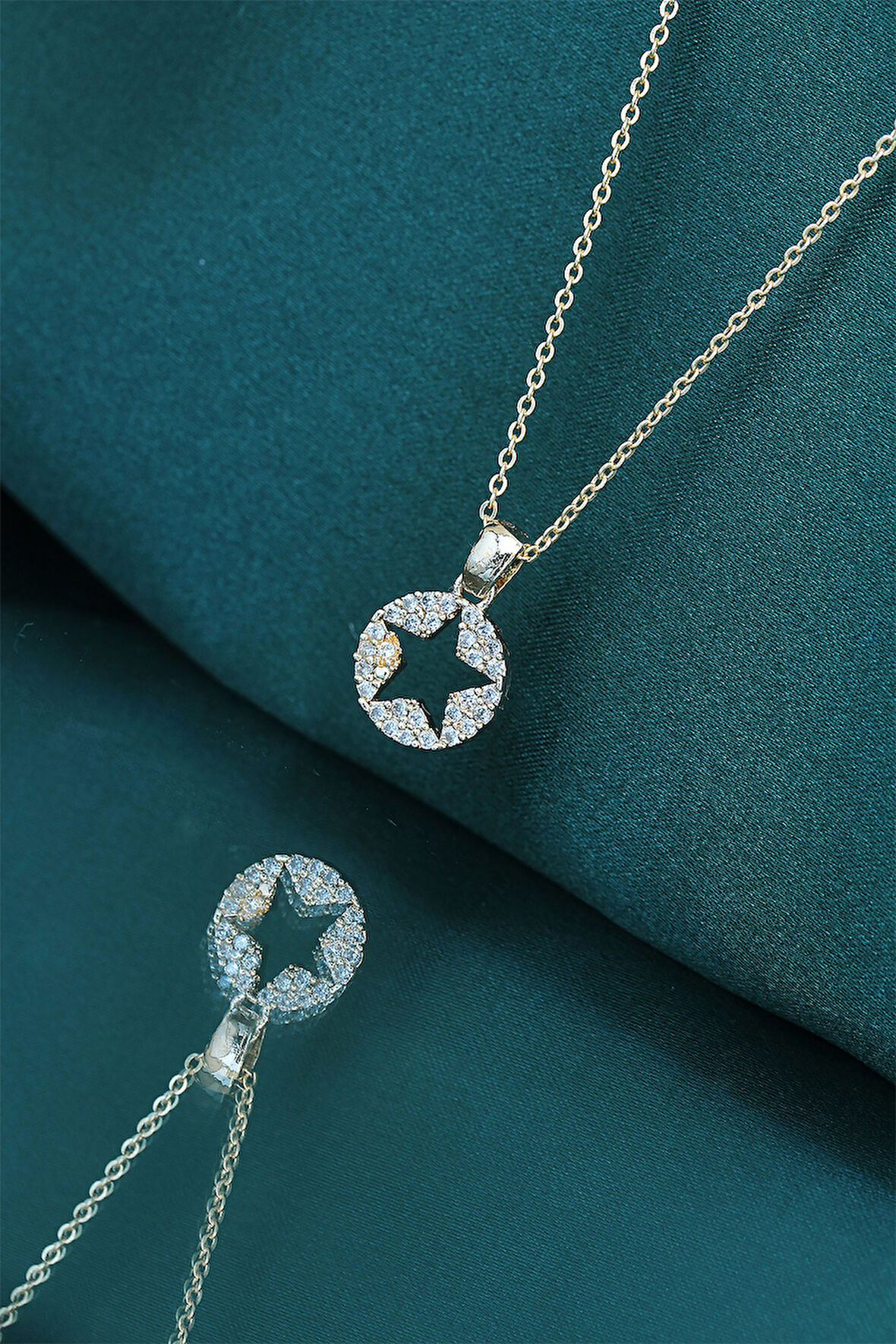 Yıldız Tasarım Gold Renk Kadın Kolye