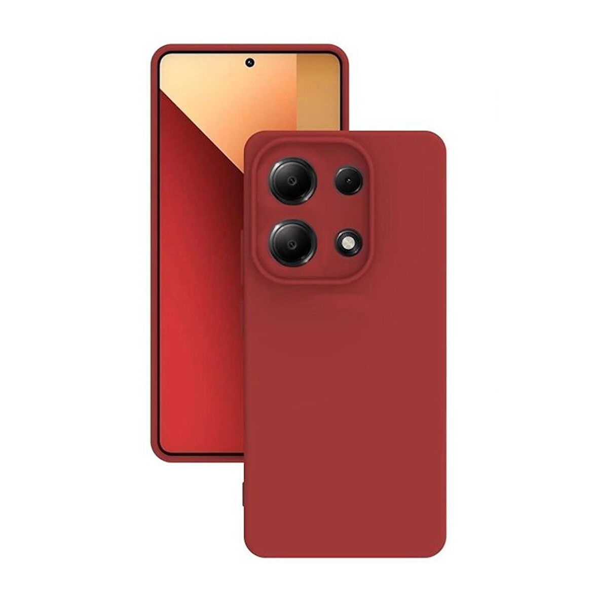 Gpack Xiaomi Redmi Note 13 Kılıf Biye Kamera Korumalı Mat Silikon