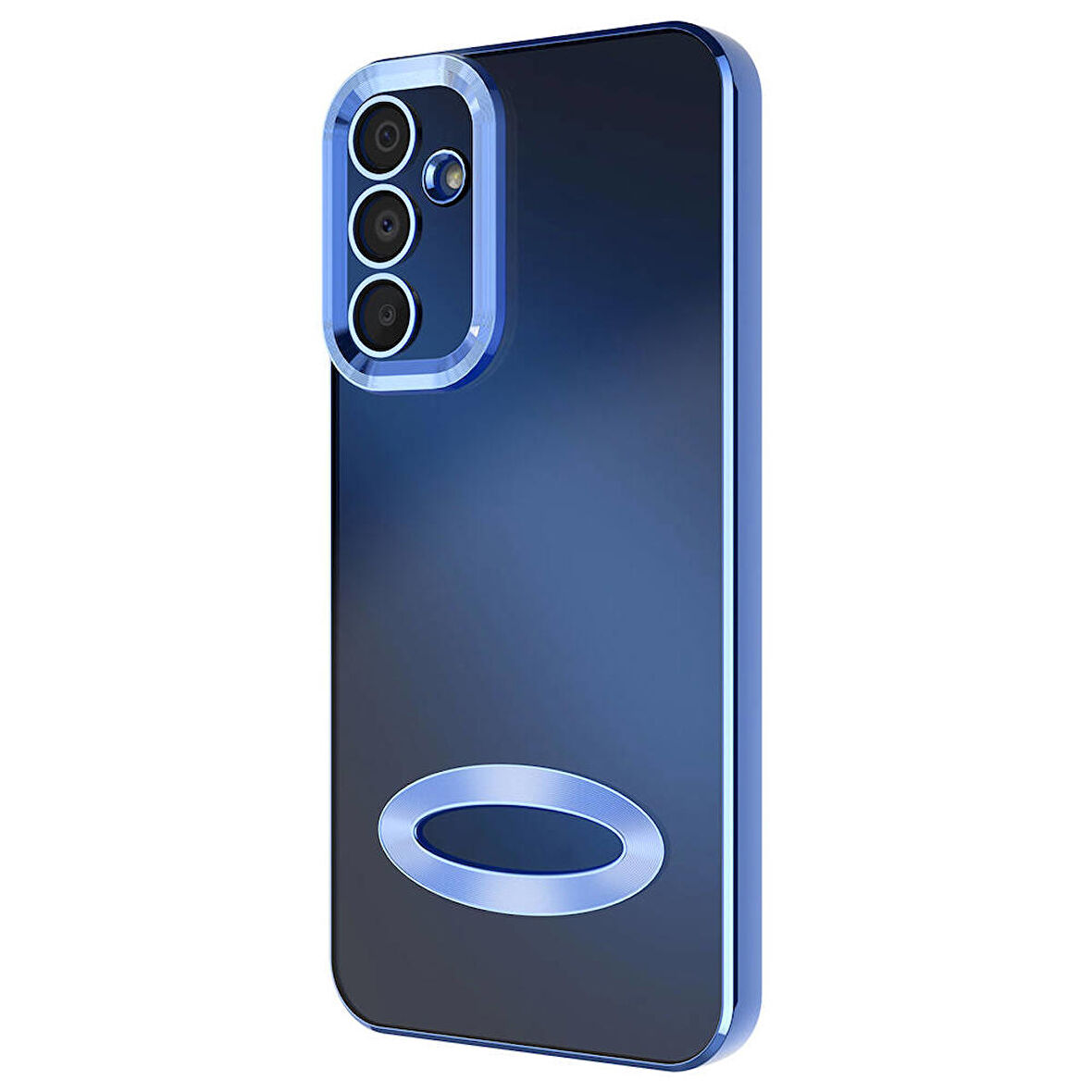 Gpack Samsung Galaxy M15 5G Kılıf Logo Gösteren Kamera Korumalı Silikon
