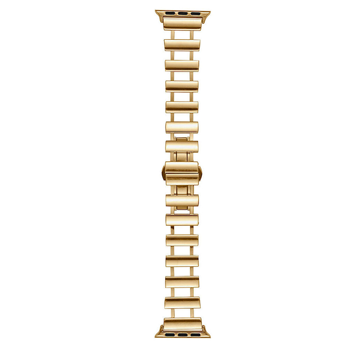 Gpack Apple Watch Series 3 4 5 44mm Kordon Metal Yandan Çıtçıtlı Boşluklu Tasarım KRD96