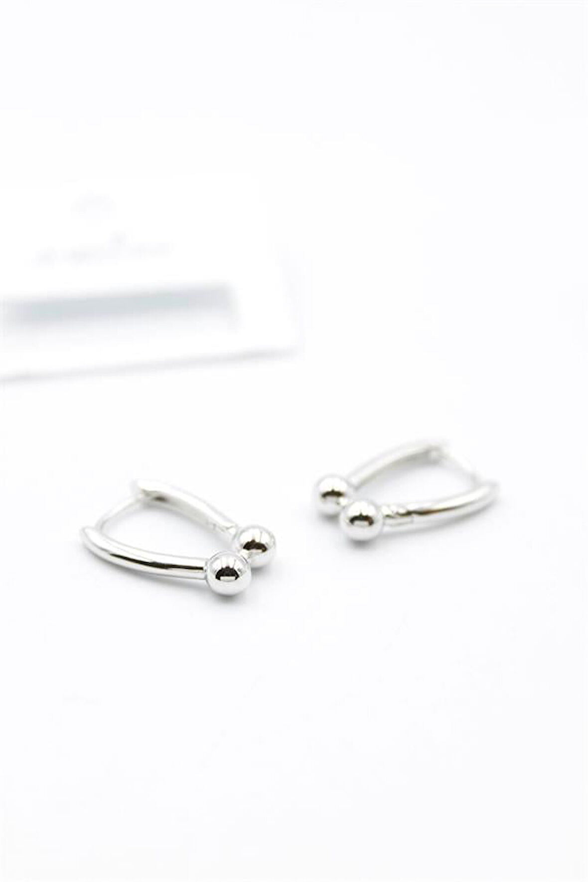 Tf Zincir Küpe - Gümüş