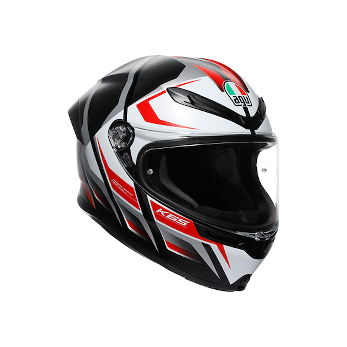 Agv K6 S Karve Matt Black White Red Configuration Kapalı Kask