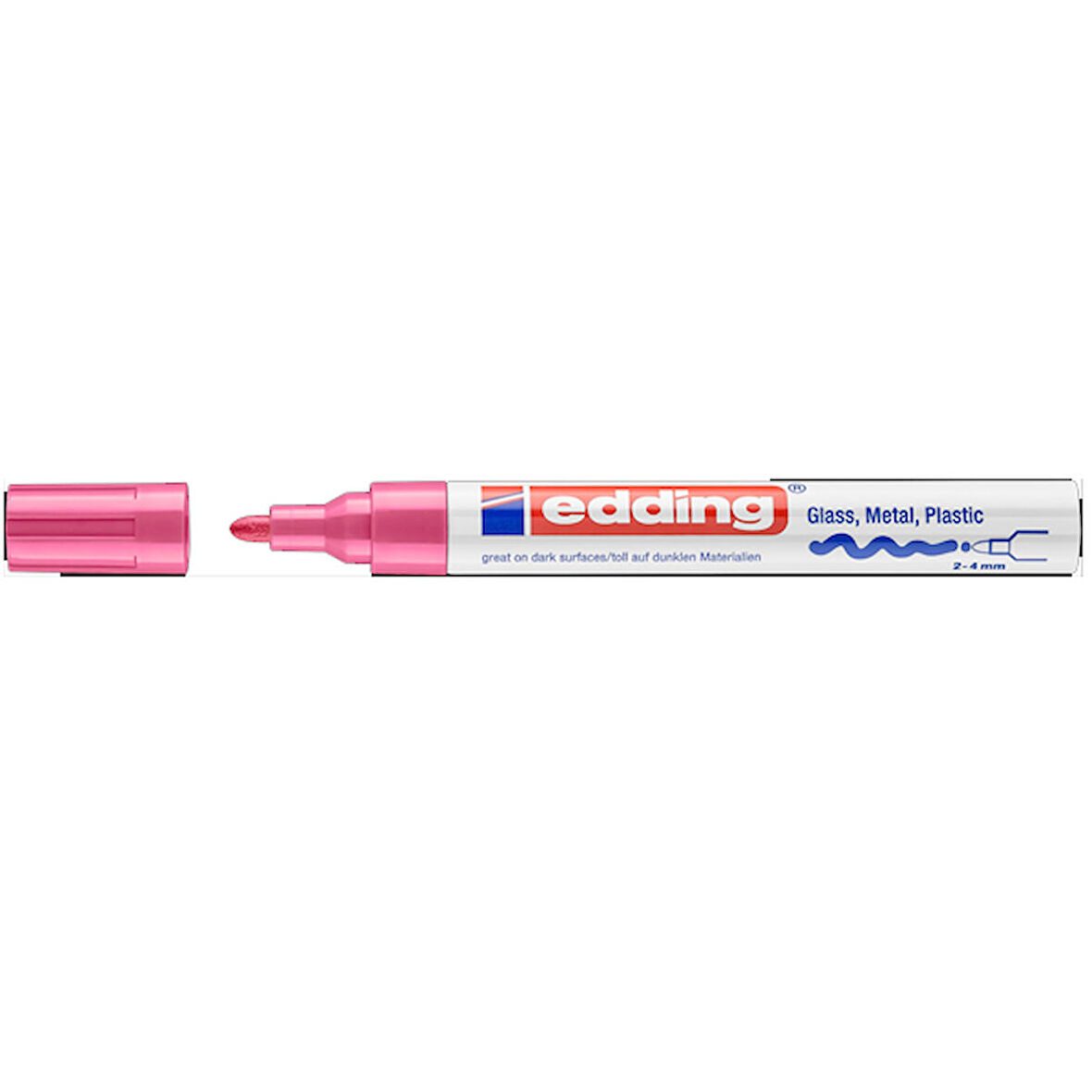 Edding Dekor Boya Yuvarlak Uçlu  2-4 MM  Pembe 750CR-10-LI-PKT