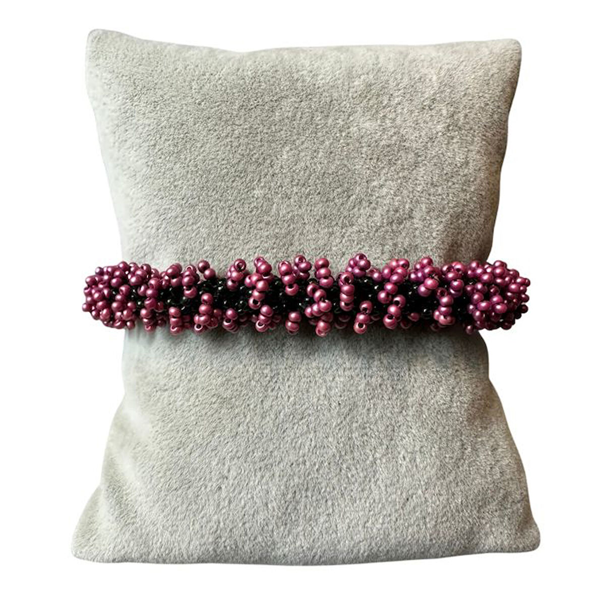 Uretti - Özlem 9422 9669 El Yapımı Mor Renk Kum Boncuk Bileklik