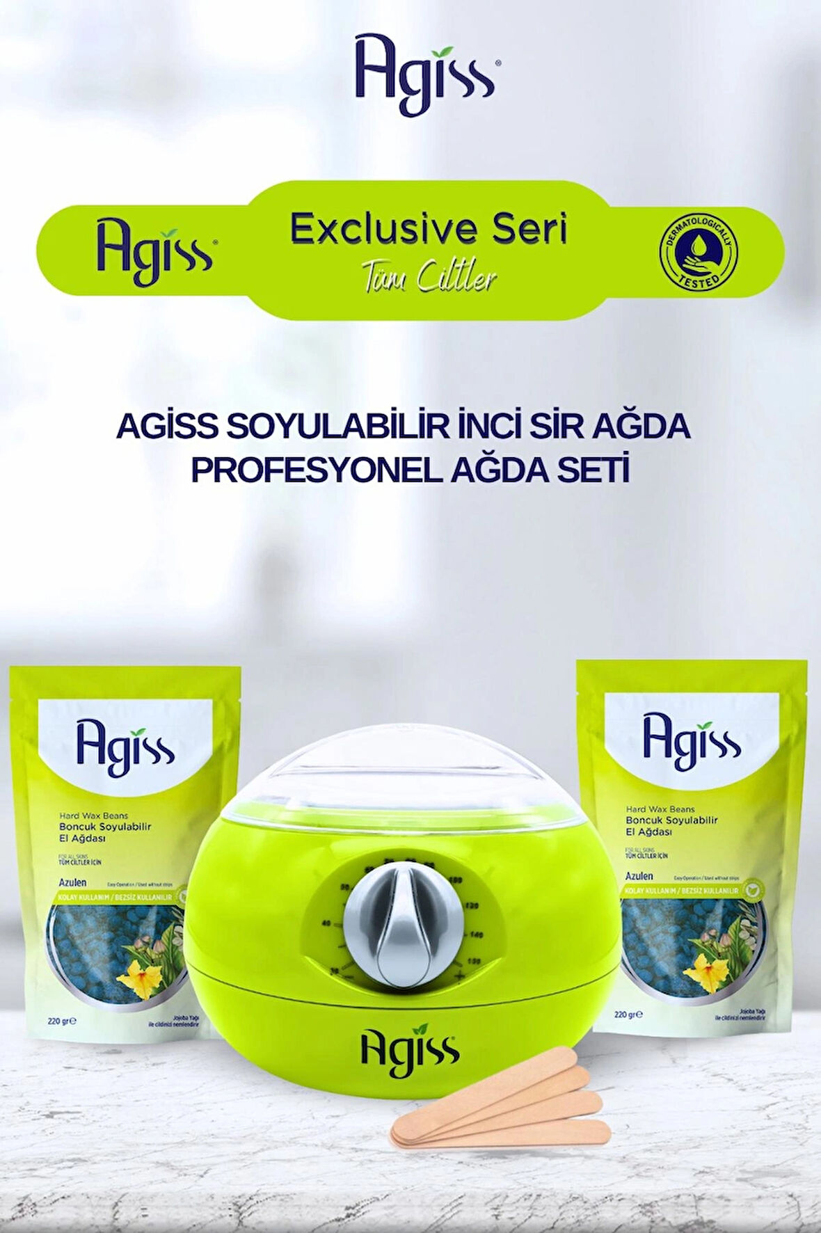 AGISS Exclusive Seri Tüm Ciltler İçin Soyulabilir İnci Sir Ağda Seti