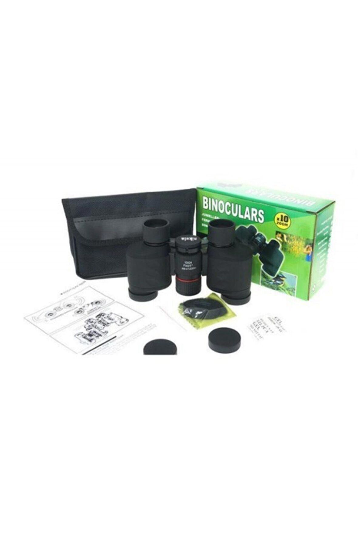 Nikula 10x24 Katlanır, Kauçuk Kaplamalı Orta Boy El Dürbünü 1000m/76m