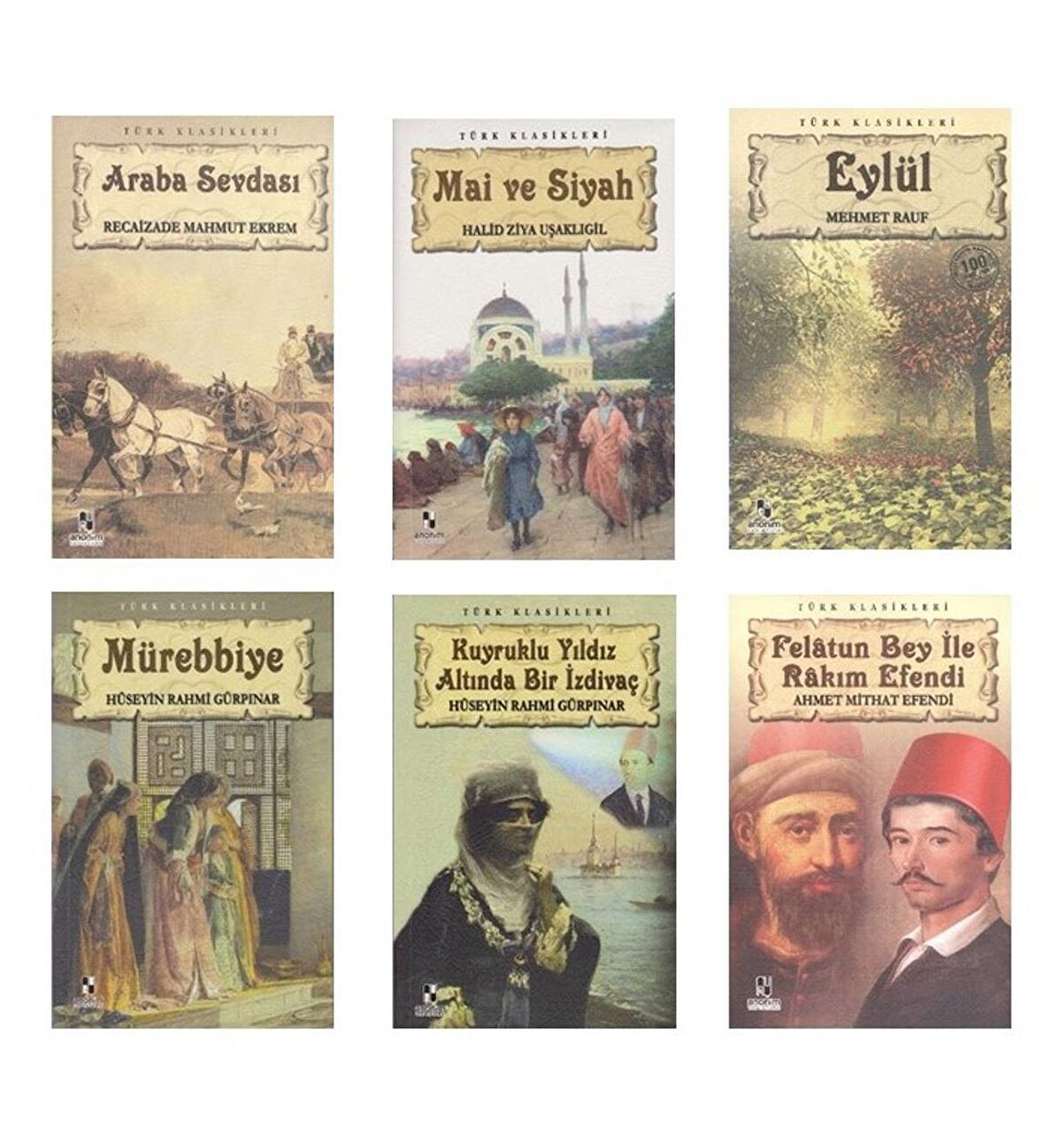 Türk Klasikleri Seti - En Çok Okunan Türk Klasikleri ( 6 Kitap )