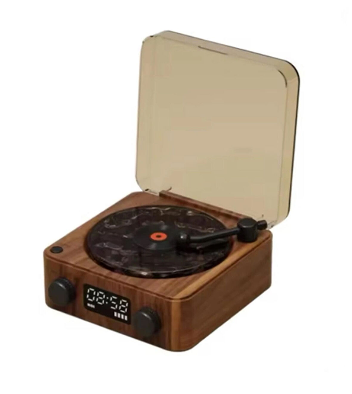 Mini Pikap Görünümlü Nostaljik Bluetooth Hoparlör - Gece Lambası BT-SD-AUX + Dalga Sesi Modu
