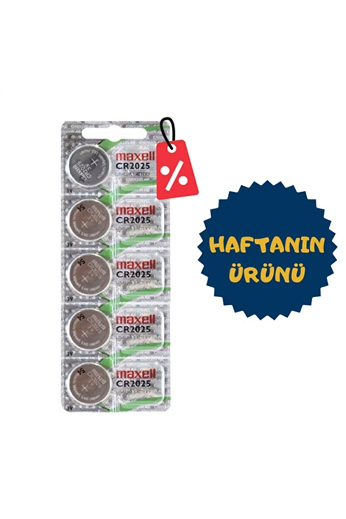Haftanın Ürünü - Maxell Cr2025 Hologram Orjinal 3v Lityum Para Pil