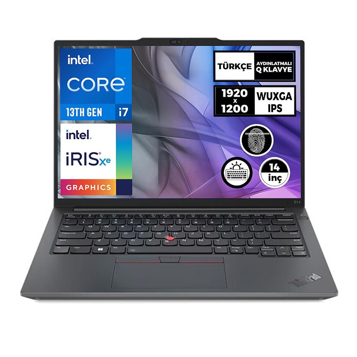 Lenovo ThinkPad E14 Gen 5 i7-1355U 16GB 1TB SSD 14'' WUXGA Windows 11 Pro Taşınabilir Bilgisayar 21JK0006TX 022