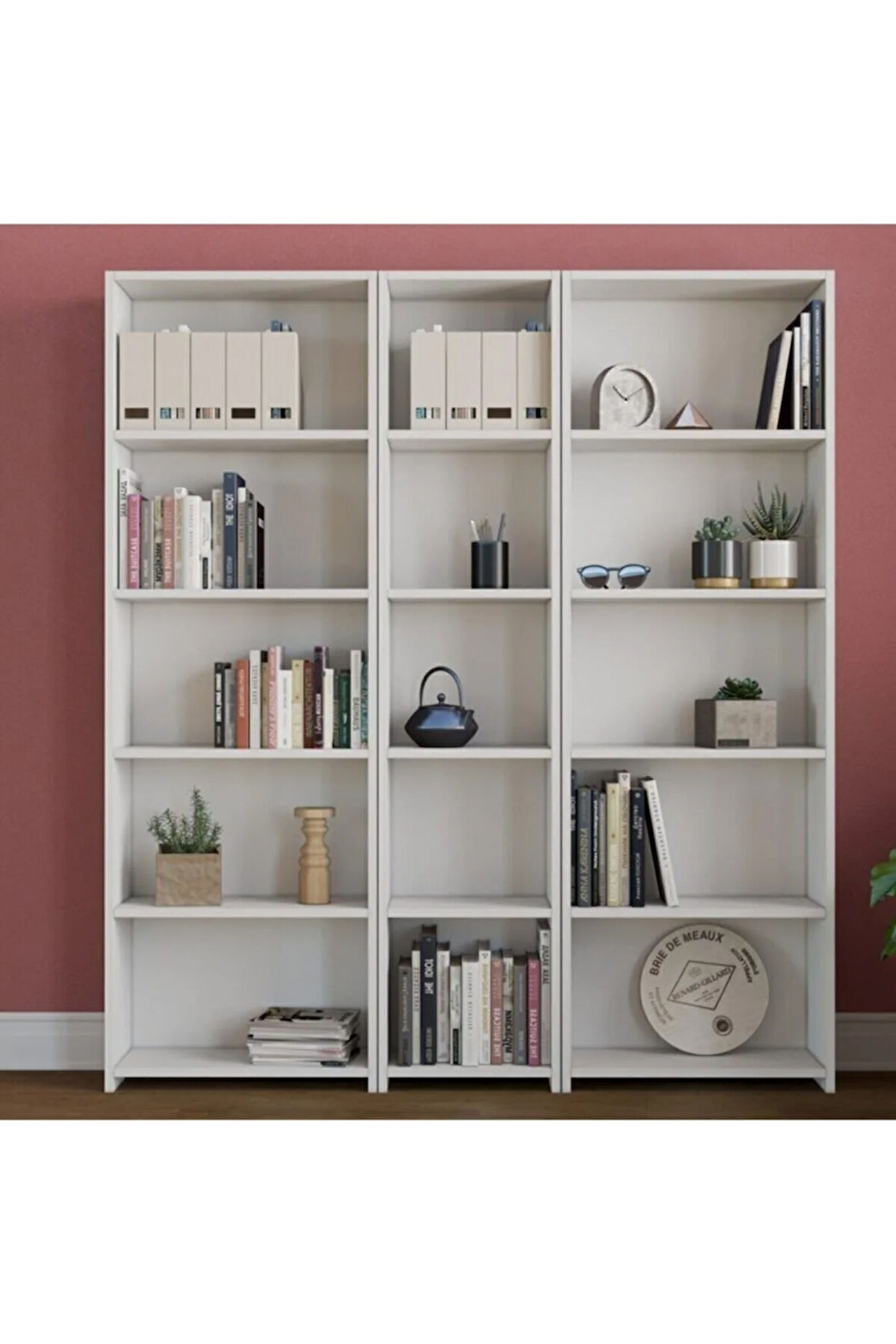 Oyku Kitaplık 130 cm Beyaz