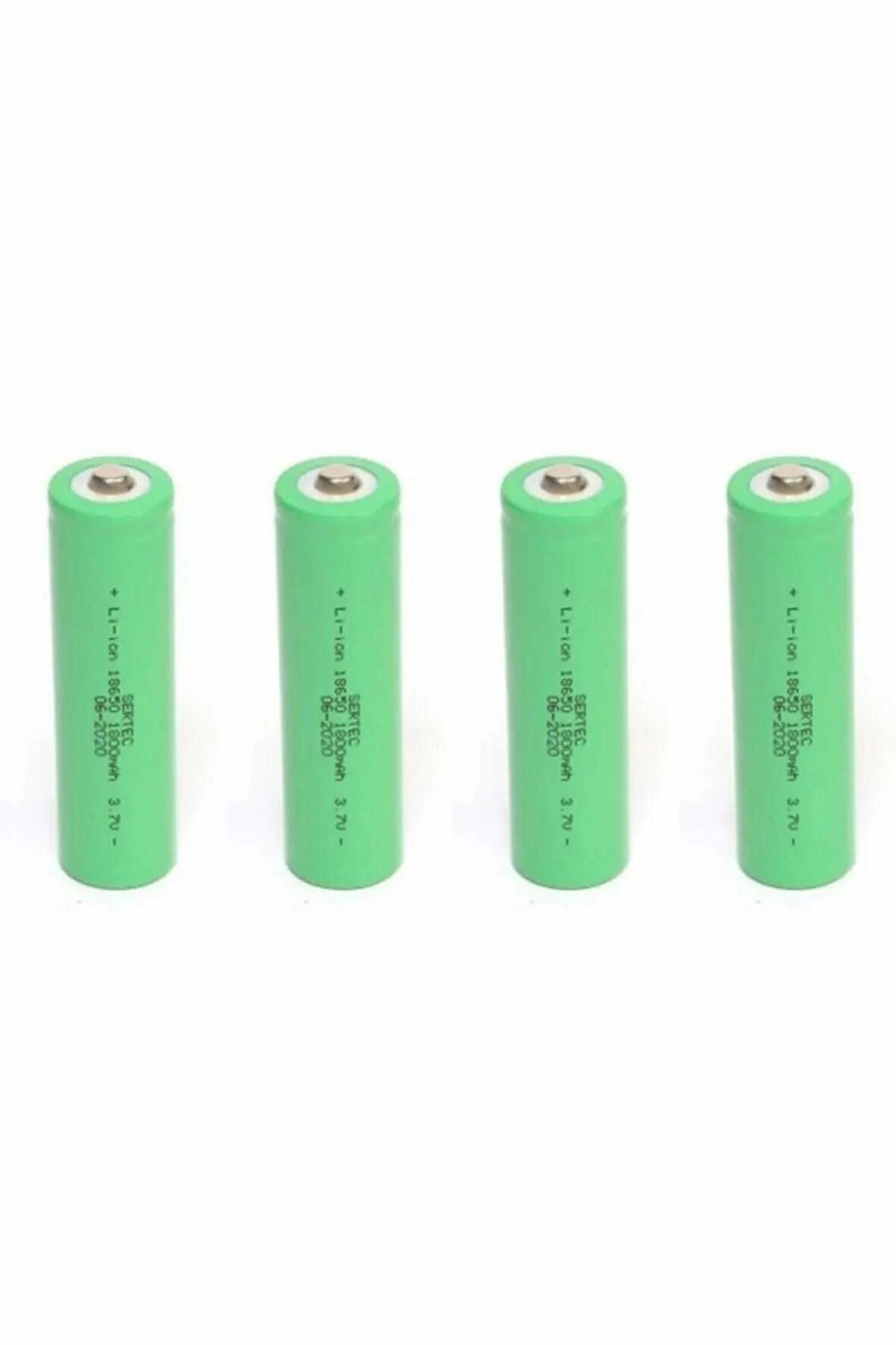 18650 Li-ion 3.7 V 1800 Mah Şarj Edilebilir Pil Sertec - 4 Adet