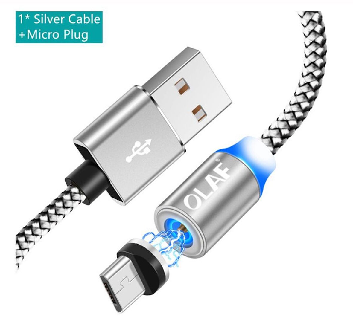 USB Hızlı Şarj Aleti Gri