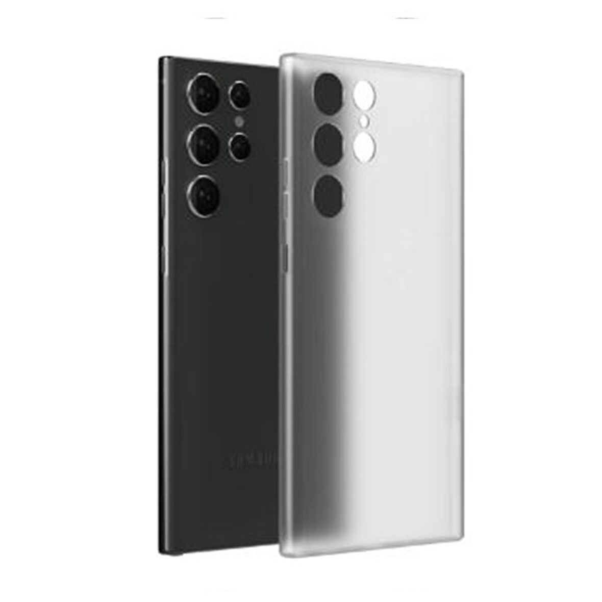 Gpack Samsung Galaxy S24 Ultra Kılıf Ekstra İnce PP Buğulu Hayalet Silikon