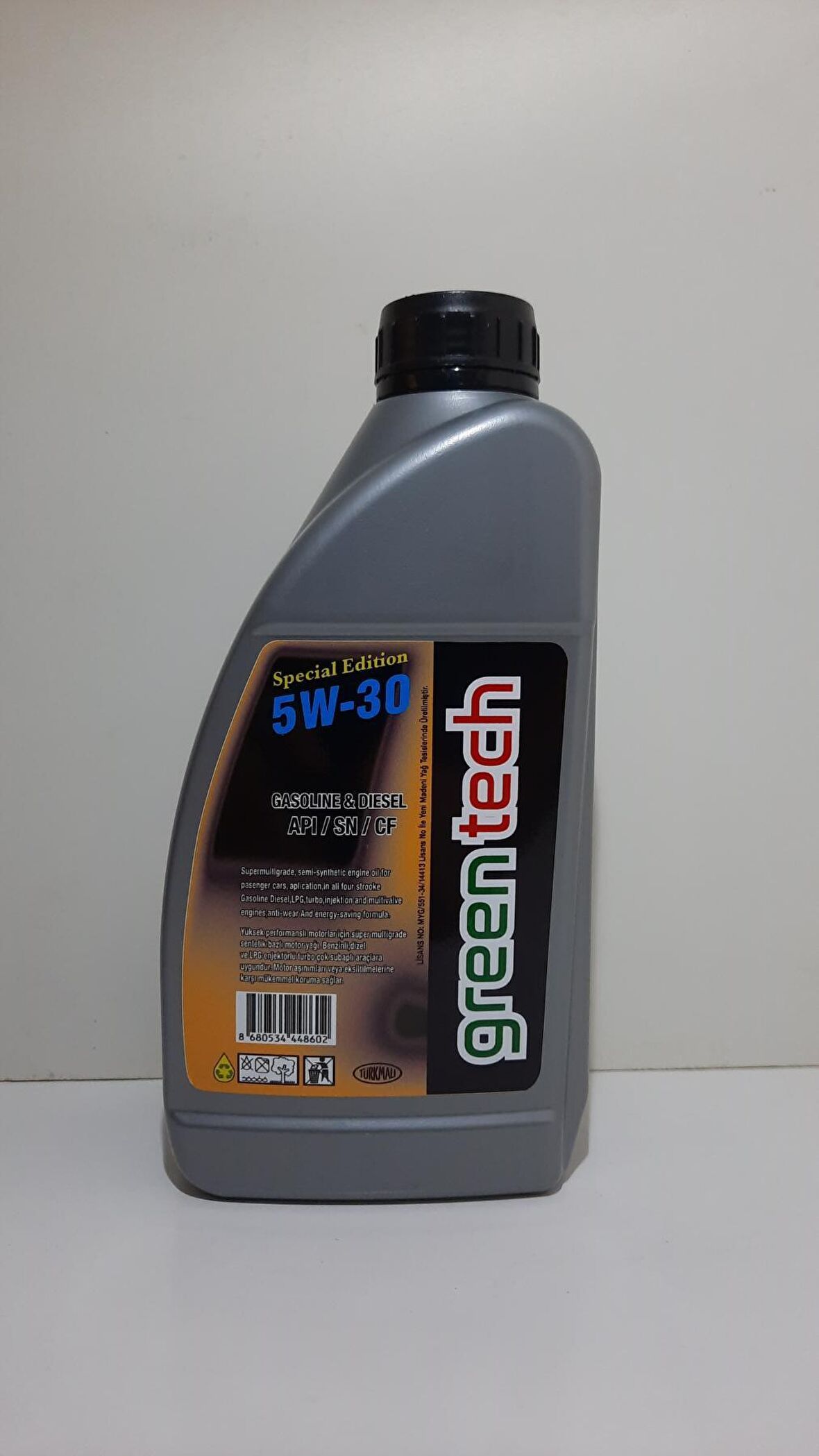 GreenTech Special Edition 5W-30 Sentetik 900 ml DPF Benzin-Dizel Motor Yağı 