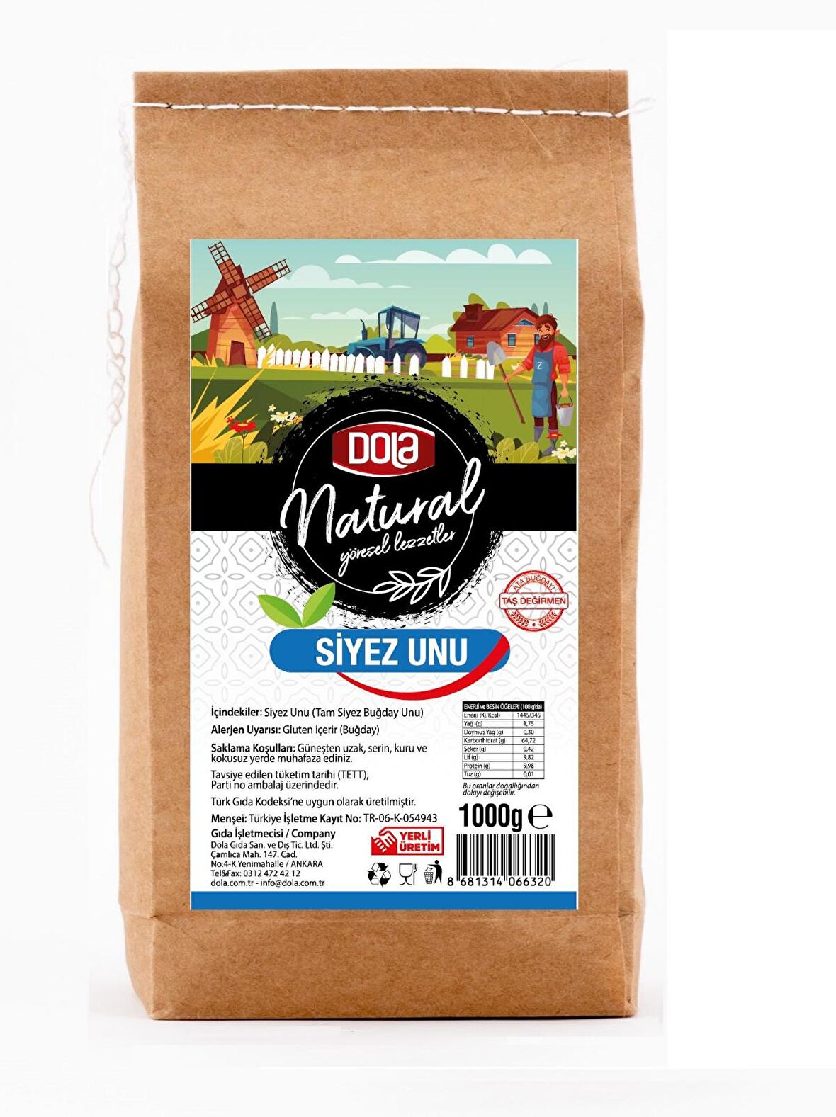 Dola Naturel Siyez Unu 1 kg