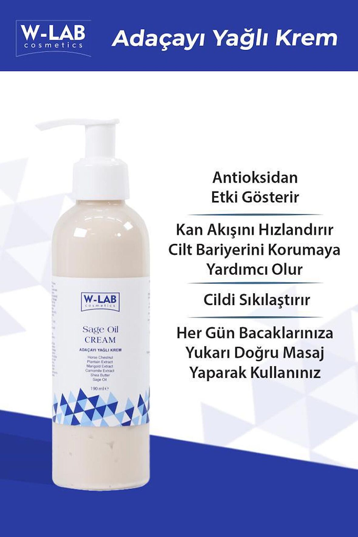 Sage Oil Adaçayı Yağlı Krem 190 ML