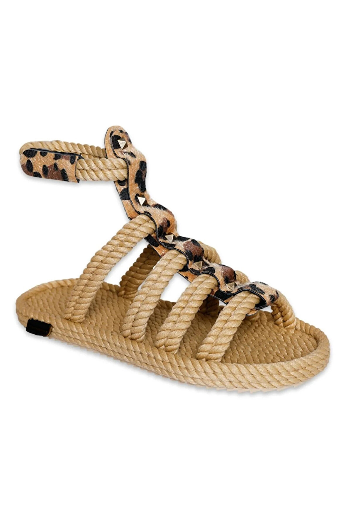 Nomadic Republic Serengeti Kadın Bej Leopar Sandalet SRGLEO-12