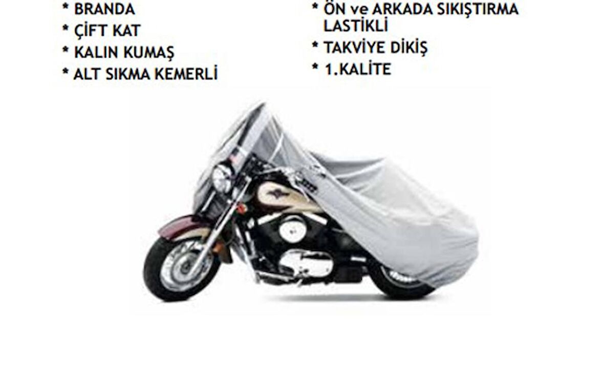MTS MOTOSİKLET BRANDASI KALIN KUMAŞ (XL)