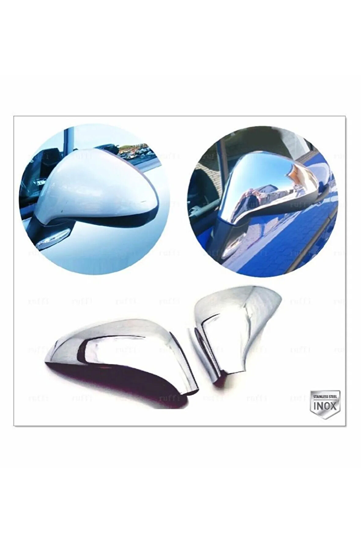 Peugeot 308 Krom Ayna Kapağı 2 Prç. 2007-2013 Arası P. Çelik