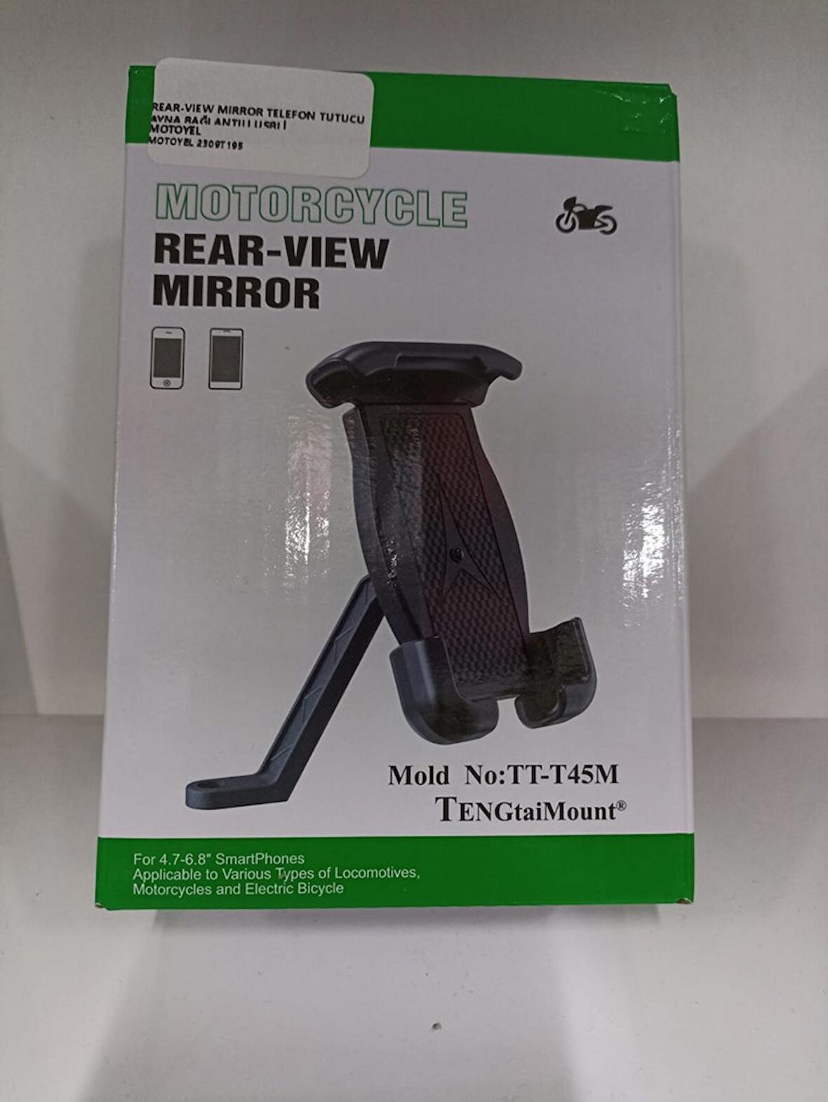 MOTOYEL REAR-VIEW MIRROR TELEFON TUTUCU AYNA BAĞLANTILI USBLİ