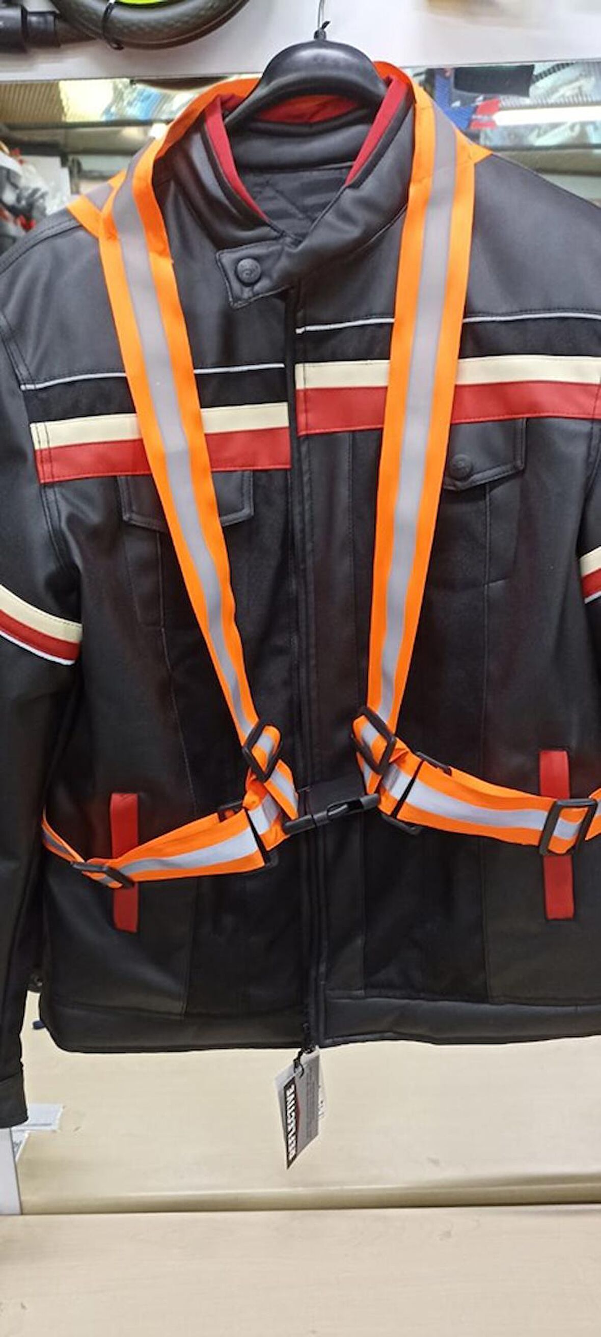 MOTOYEL UNİVERSAL REFLEKTİF KEMER BANT TURUNCU