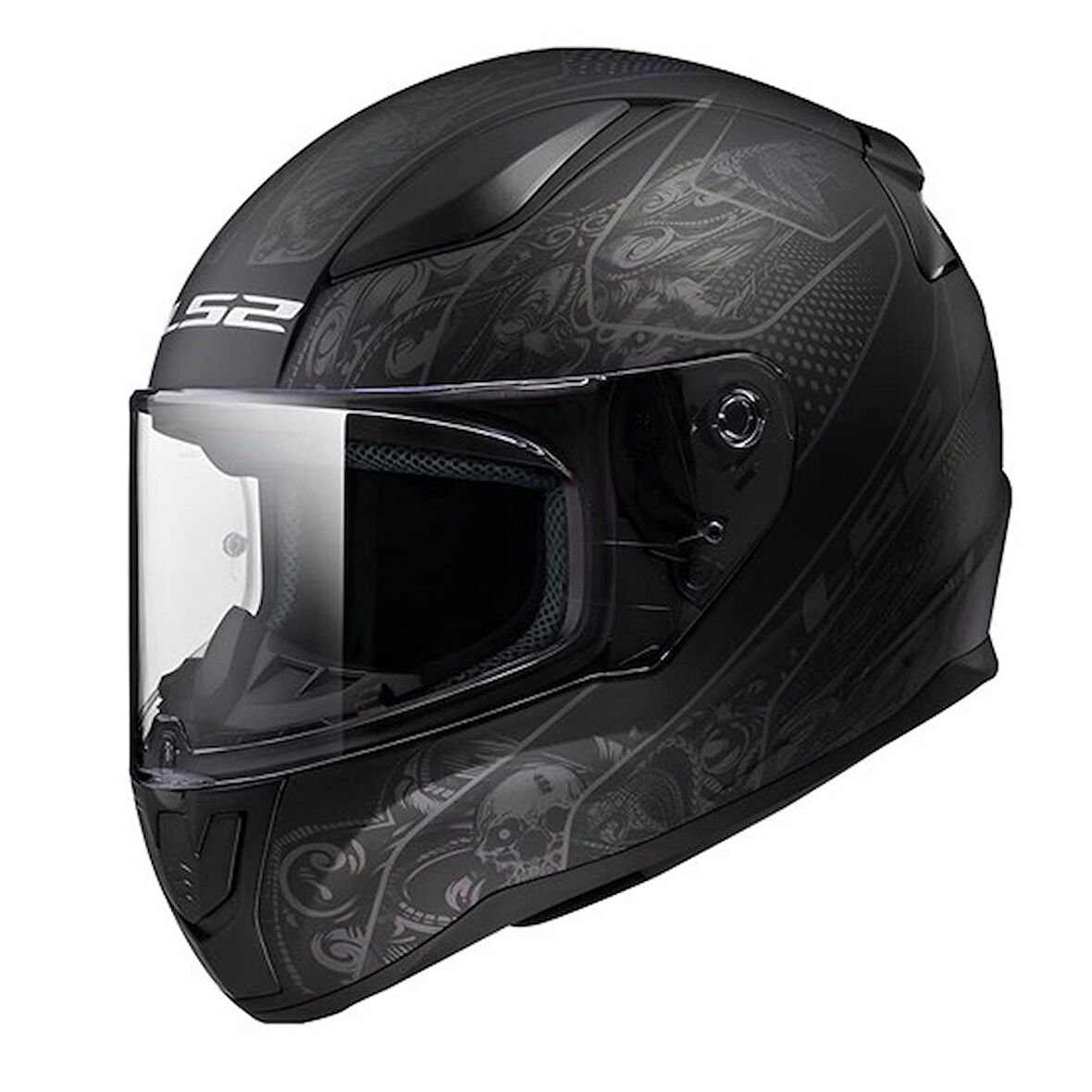 LS2 RAPID 2 CRYPT MAT SİYAH KASK (S)