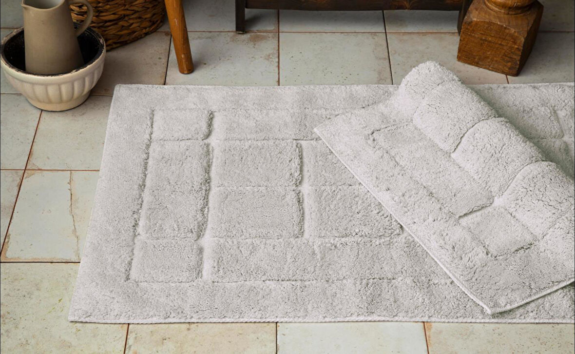 AP 2li Brıcks Ekru Banyo Paspas