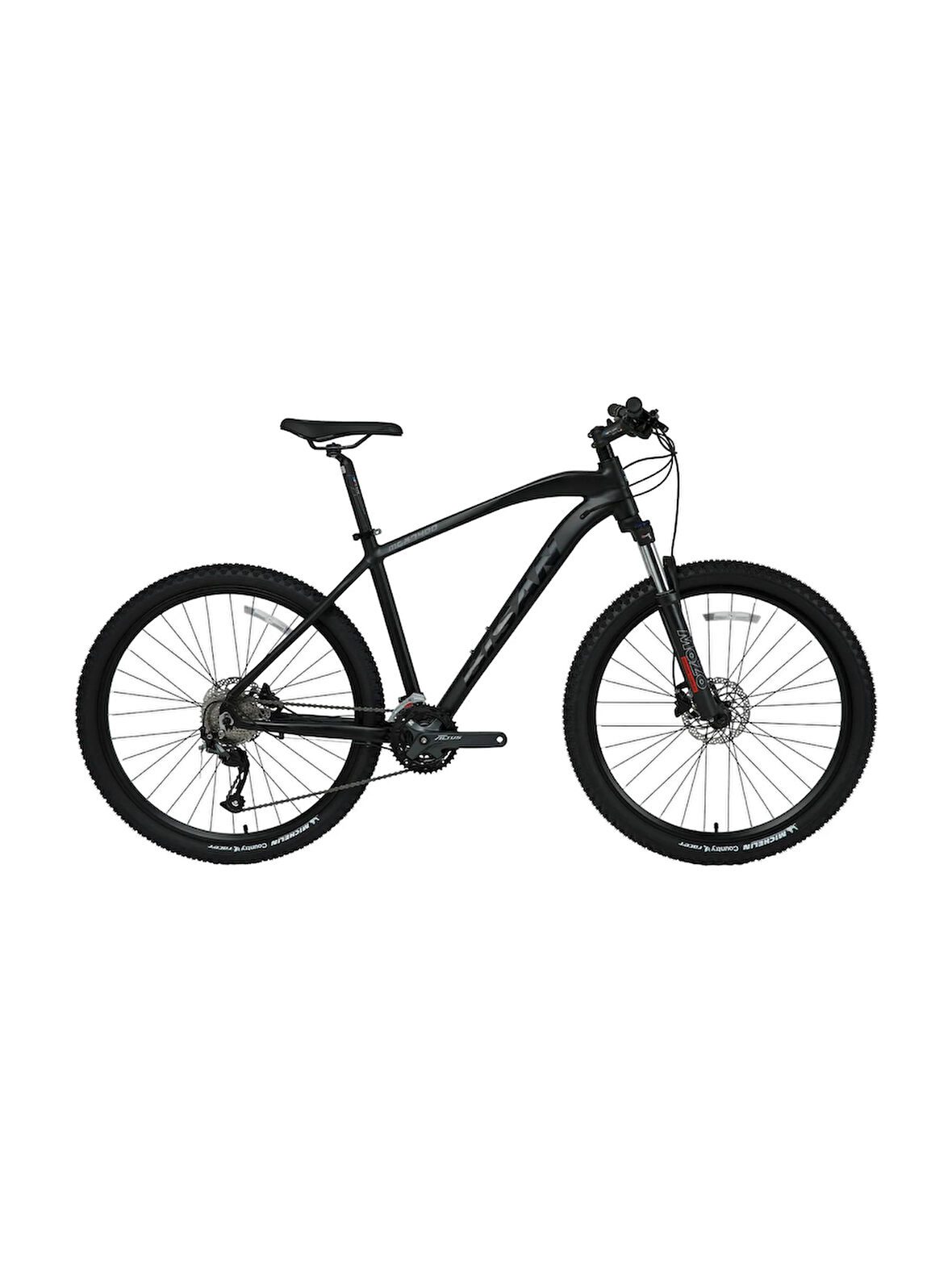 Bisan Mtx7400 27,5 Jant 17-43K H.Disk Dağ Bisikleti Mat Siyah