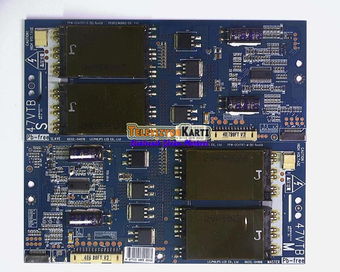 6632L-0486B MASTER 6632L-0487B SLAVE Inverter Board