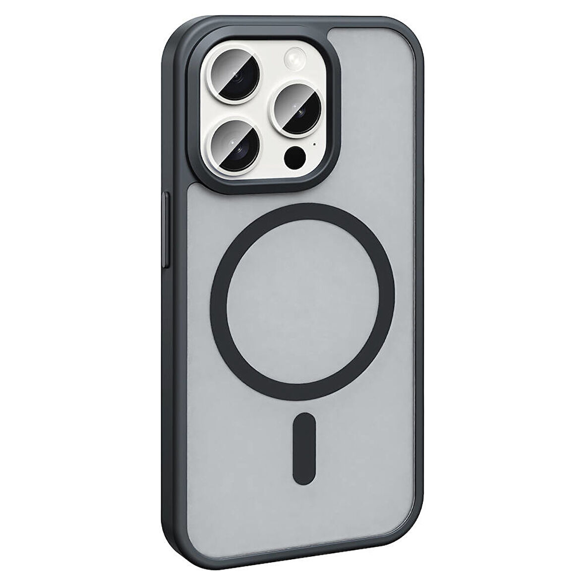 Gpack Apple iPhone 15 Pro Kılıf Magsafeli Mat Arka Yüzey Sio Kapak