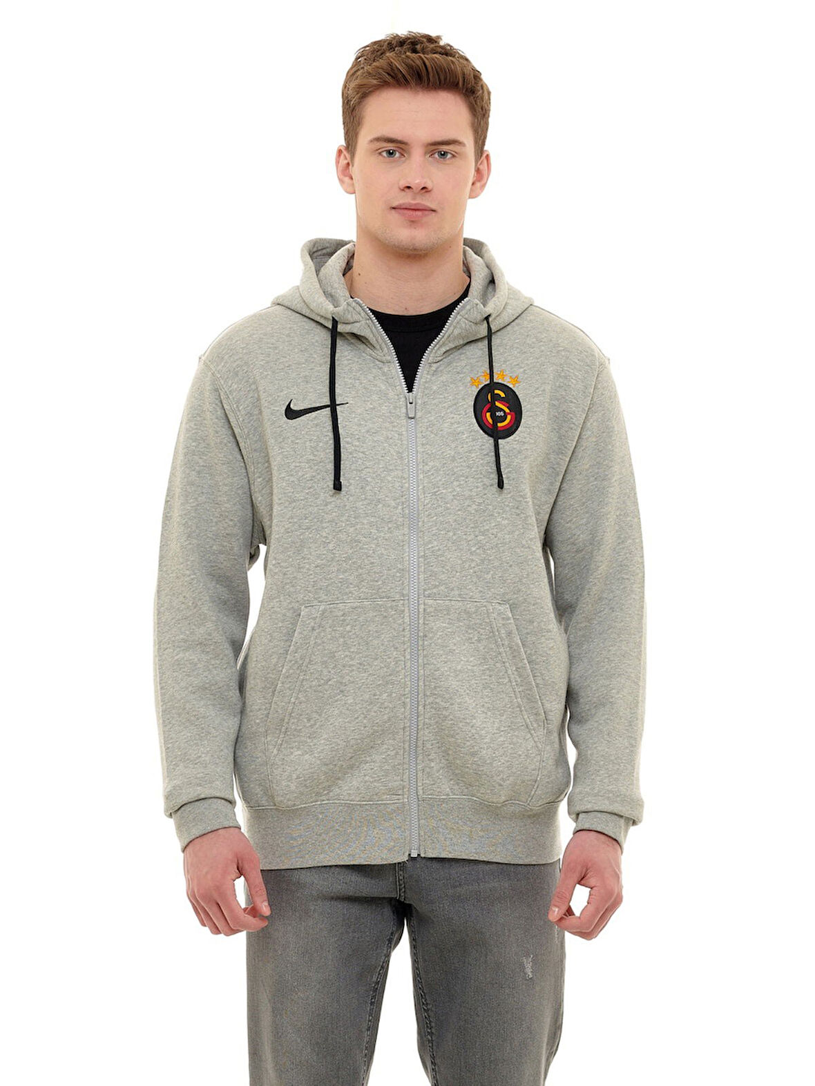 Galatasaray Orijinal Lisanslı Nike Fermuarlı Kapüşonlu Sweat